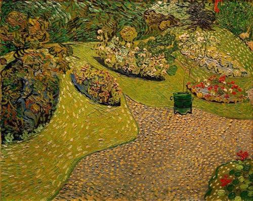 Tableau Van Gogh Jardin à Auvers pour embellir et apaiser votre chambre à coucher 60x90