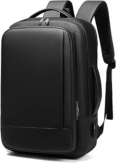 Mochila Masculina Executiva Expansível Impermeável Antifurto para Notebooks de Até 15.6 Polegadas Grande Escola Trabalho Viagens com Capacidade de 29 Litros