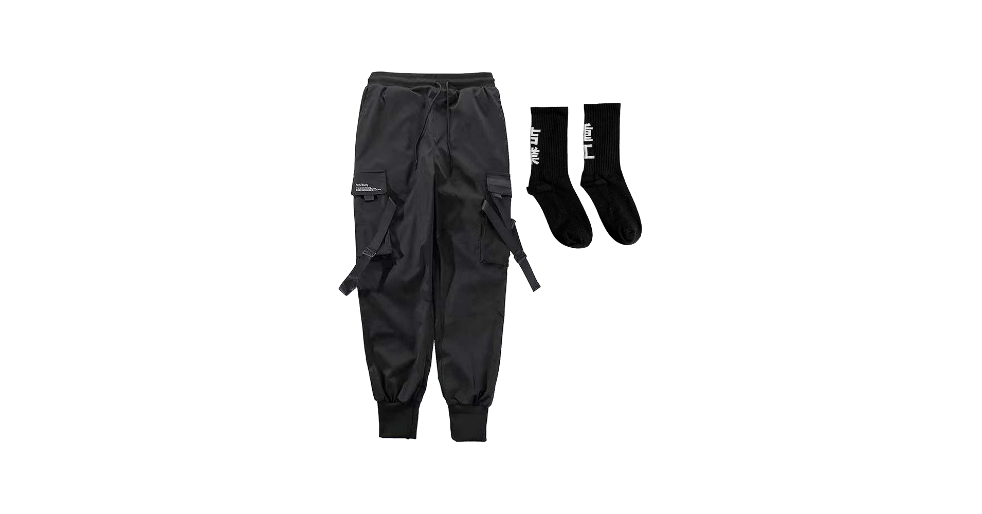 Amazon.com: Niepce Inc Streetwear Black Men Techwear Jogger