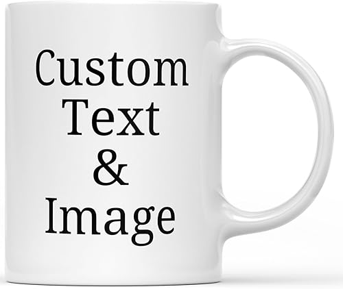 Miniatura 1 de Fantastic Gifts Taza de fotos personalizada con texto personalizado Sube tu imagen con diferentes diseños Taza con Foto Personalizada y Texto Taza