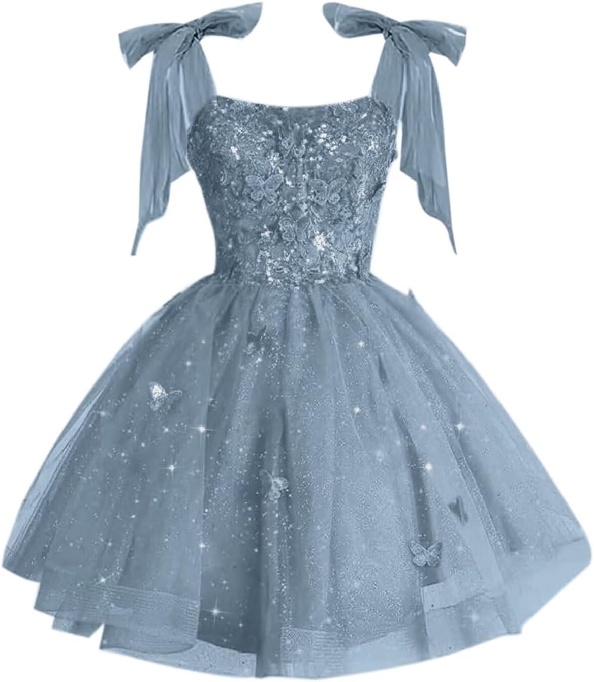 Off Shoulder Tulle Homecoming Dress Short 2025 Corset Tiered Formal Party Gown Sequin Quinceanera Dress