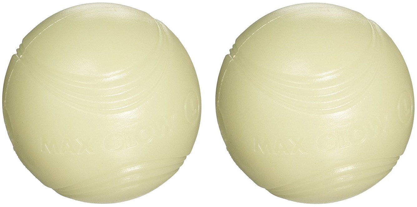 Chuckit Dog Max Glow Ball Bright Playtime at Night 2 Pack Large