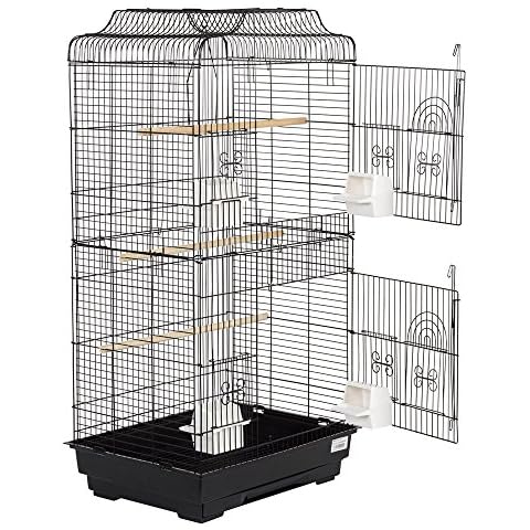 Liberta Lotus Large Bird Cage with Perches Cover