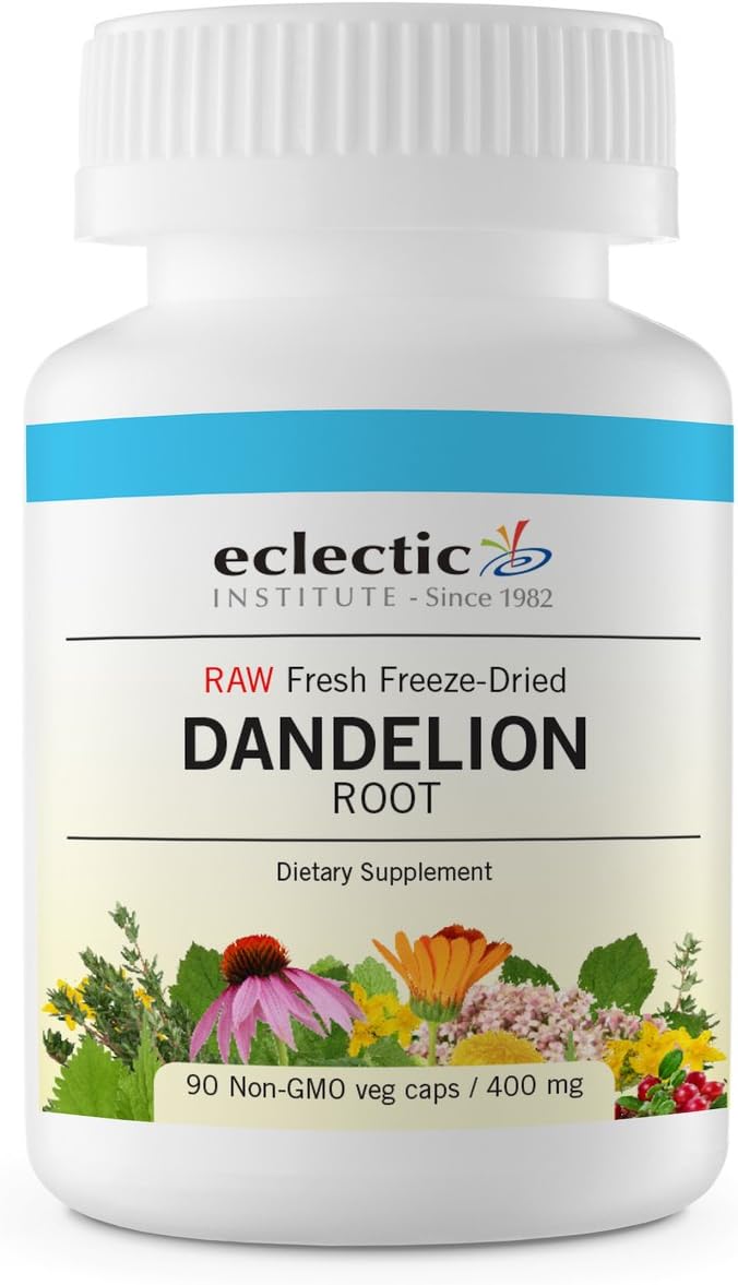 Eclectic Institute Inc Dandelion Root, 90 Caps (Pack of 1)