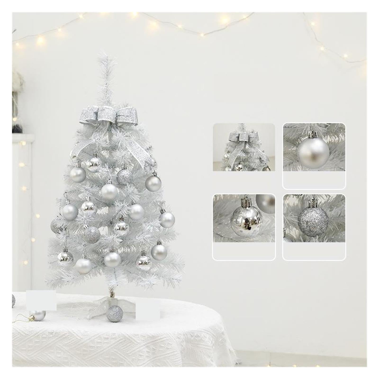 Piccolo albero di Natale artificiale con base in plastica