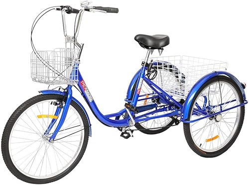 PEXMOR Triciclo para adultos, 2426 pulgadas, 7 velocidades, 3 ruedas, triciclo para adultos, triciclo para adultos, triciclo para