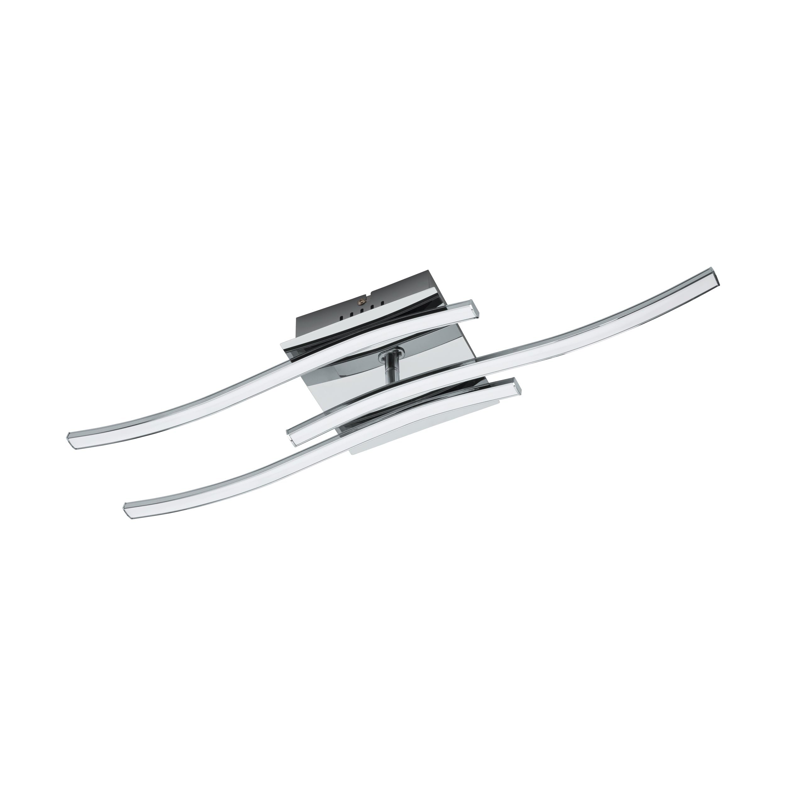 Eglo VALMORA Lampada da soffitto Integriert, 5 W, Chrom/Weiß, 59 x 12.5 x 9 cm