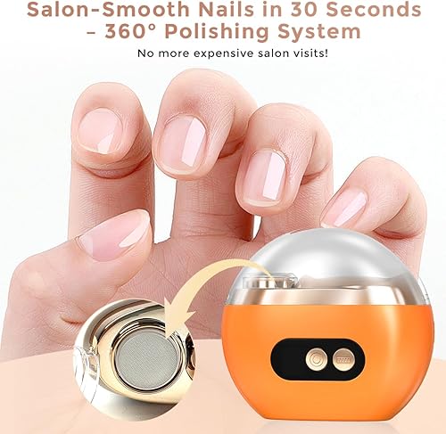 Miniatura 6 de Cortaúñas eléctrico, 3 en 1, recargable, eléctrico, pulido, automático, recortador de uñas con luz LED, almacenamiento de residuos, recortadora de