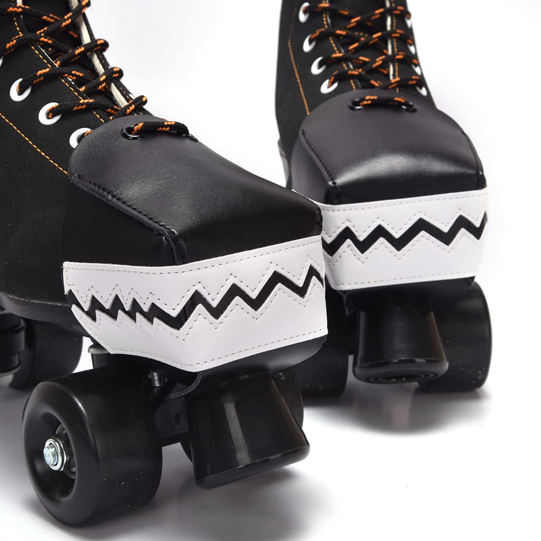 Williamtom Roller Skate Toe Guards 100% Leather and 1 Pair Derby Toe Caps Protectors for Roller Skate