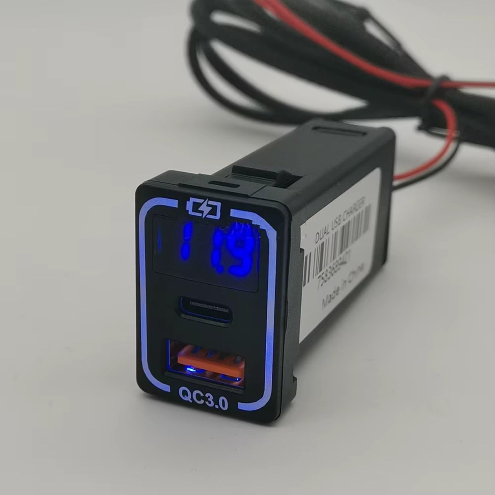 Console Centrale Porta USB Compatibile Con Toyota Per Rav4 Per Prado 150 Dual QC3.0 Auto Caricabatterie Adattatore Di Ricarica Rapida Per Telefono Presa USB