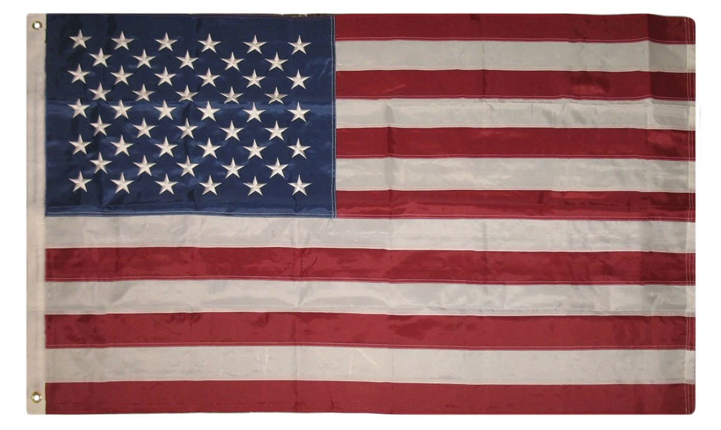 12x18 United States American Boat Flag Heavy Duty Nylon Embroidered Stars USA