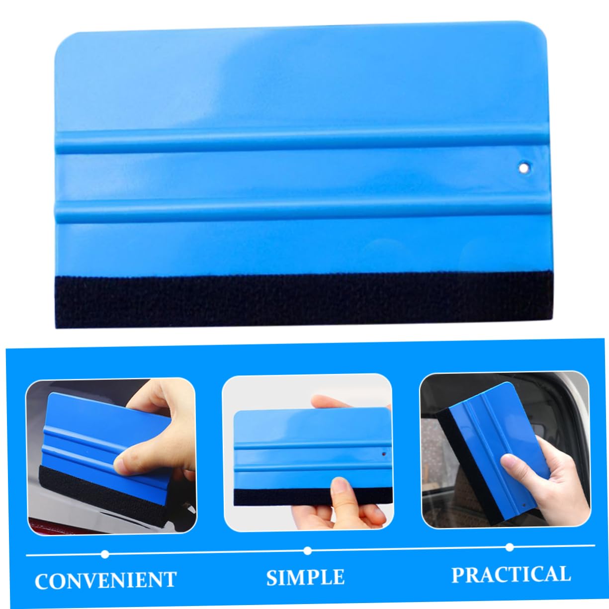 OUNONA 5sets Vinyl Application Tools Automotive Film Tool Squeegee for 2pcs*5