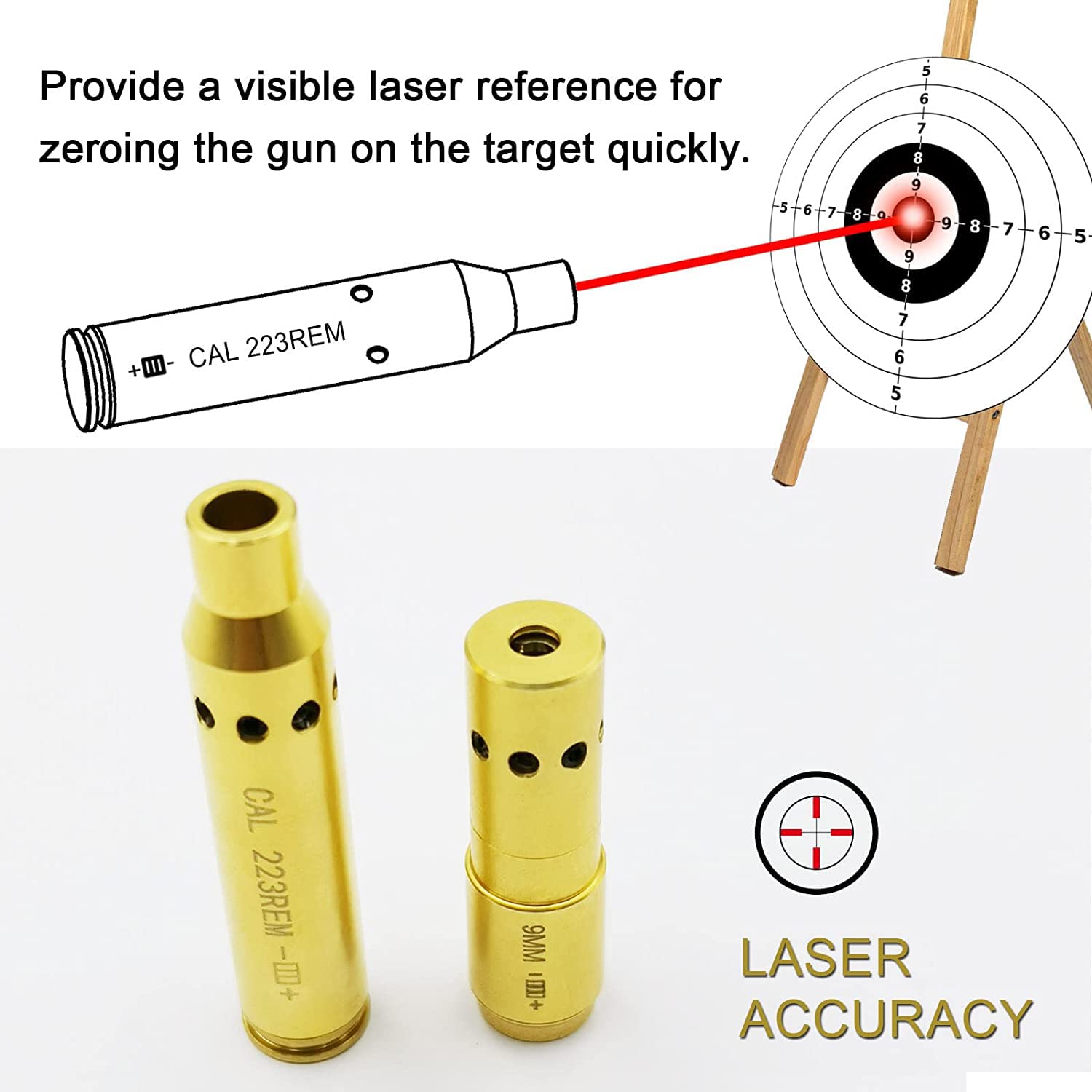 StrongTools Laser Boresighter 223, 9MM Laser BoreSight