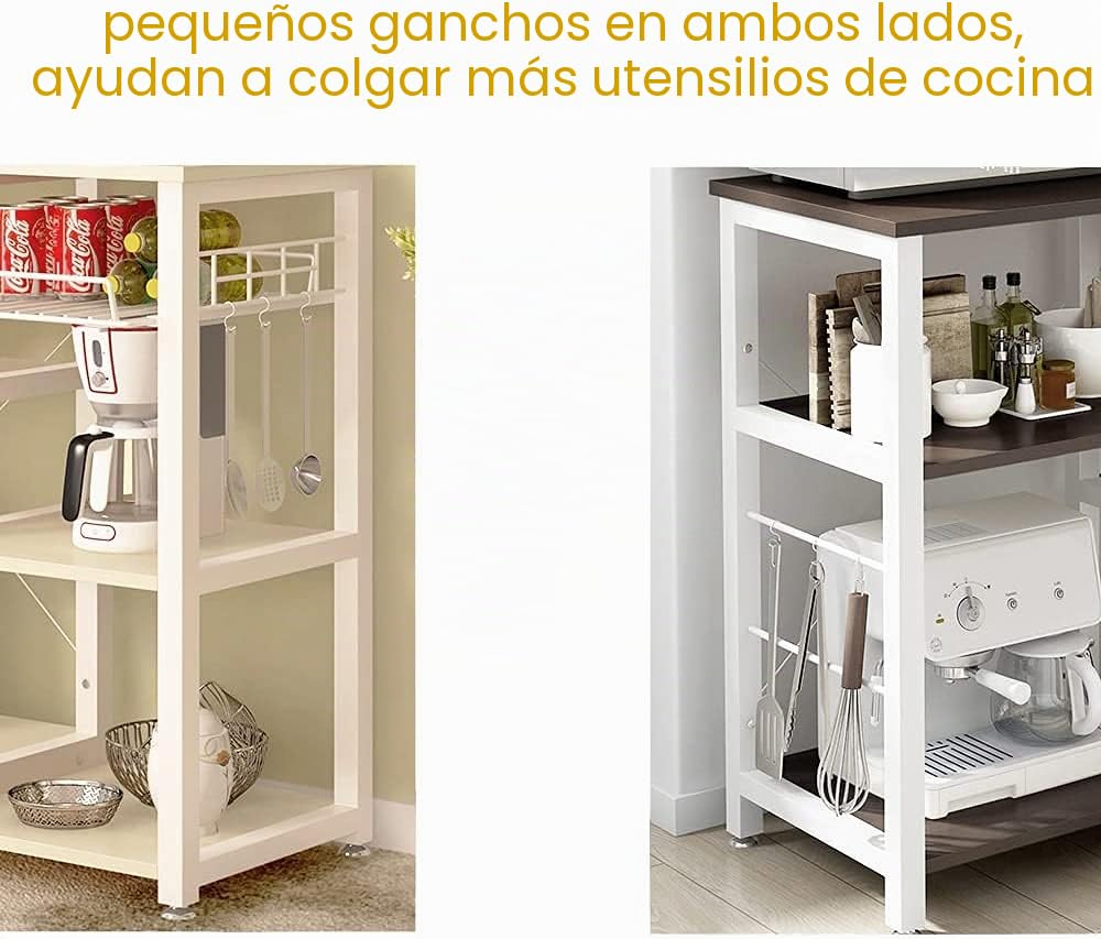 soges Estante de Cocina Estante de Horno microondas, Multi-función Utensilios de Cocina Estantes de Almacenamiento,W5S-MP-SF