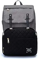 Mochila Bolsa Maternidade Lequeen Impermeável Bebê Com Bolso Térmico