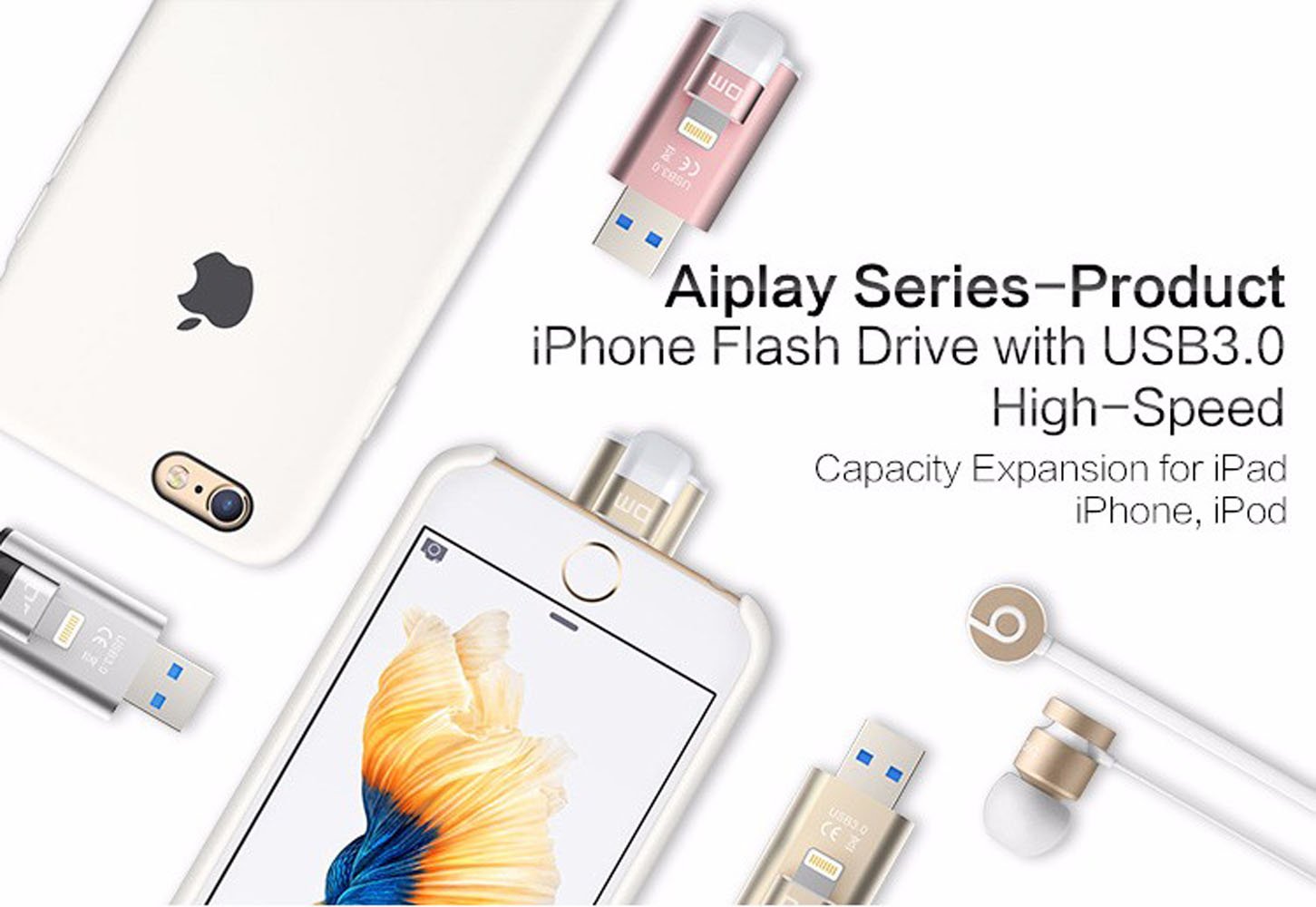 Amazon | DM APD003 Lightning USBメモリ【Apple MFi認証】Micro USB 