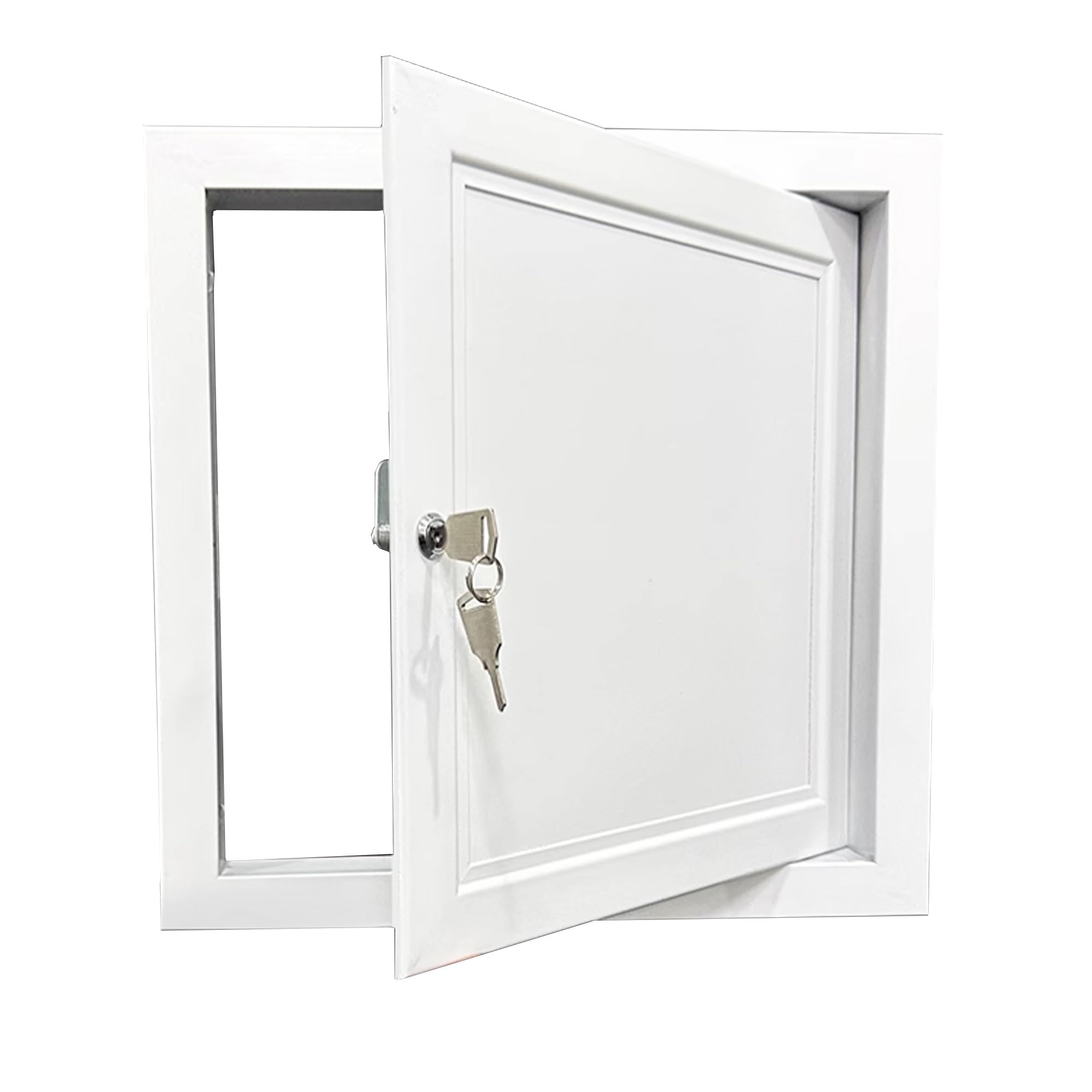 Konfigurowalny zamykany aluminiowy panel dostępu z kluczami - ukryte drzwi poddasza do płyt kartonowo-gipsowych i hydrauliki (20 x 34 cale / 50 x 85 cm) - trwała osłona otworu serwisowego