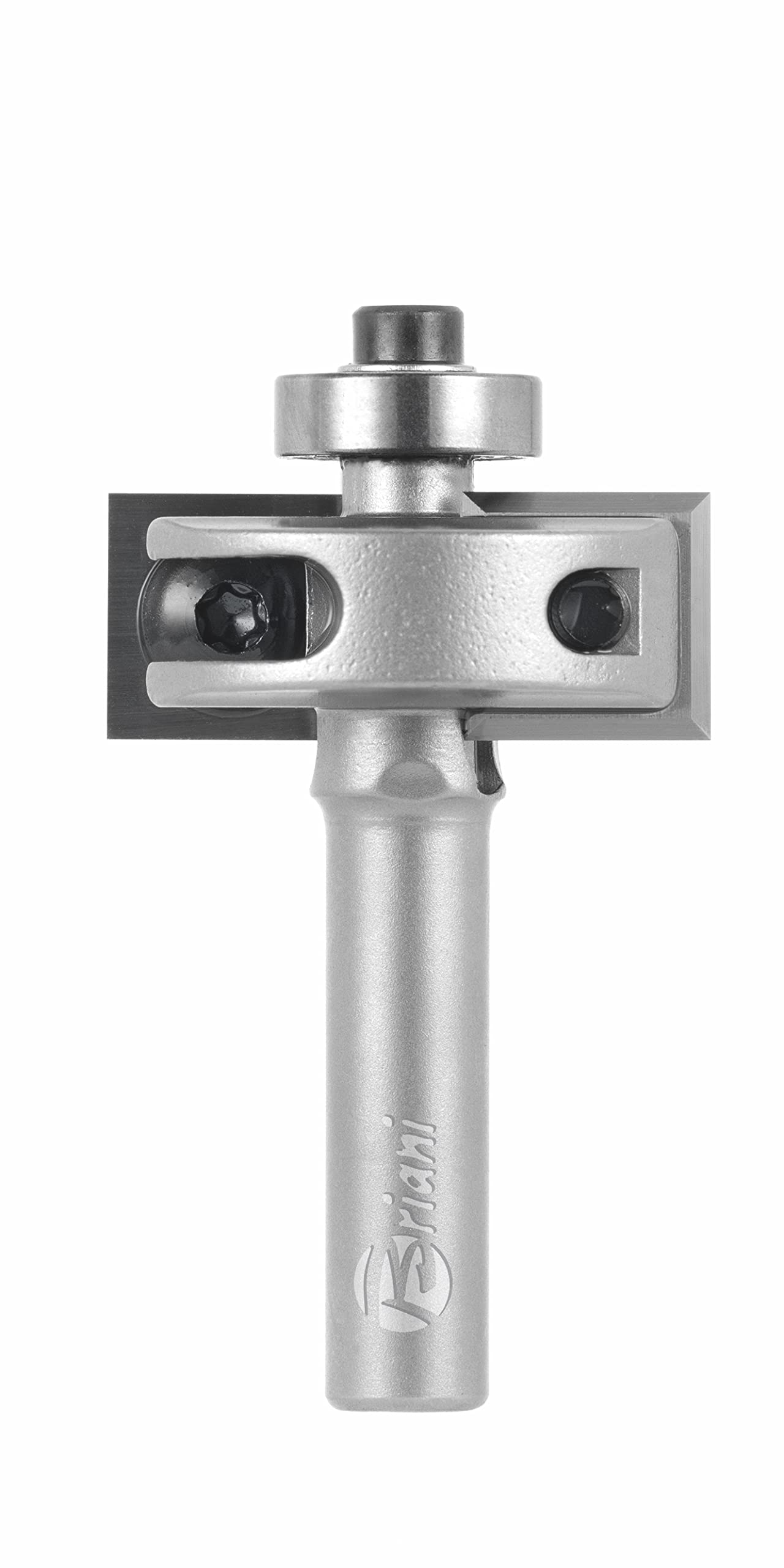 Frez falcowy z łożyskiem kulkowym i nożem dwustronnym z twardego metalu, bieg prawostronny, ostrze 2, długość robocza 12 mm, długość całkowita 53,5 mm, trzpień 8 mm