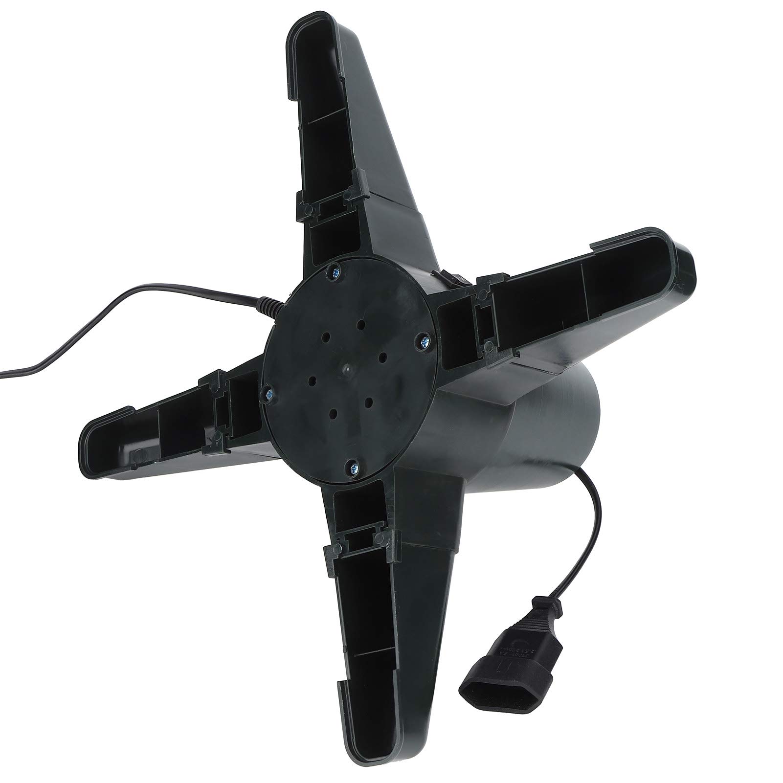 Support d'arbre de Noël Rotatif à 360 Degrés avec Prise en électrique pour la Maison, Rotation Lumineuse, 3 Réglages, Rotation à 360 Degrés, (Bol en Plastique)