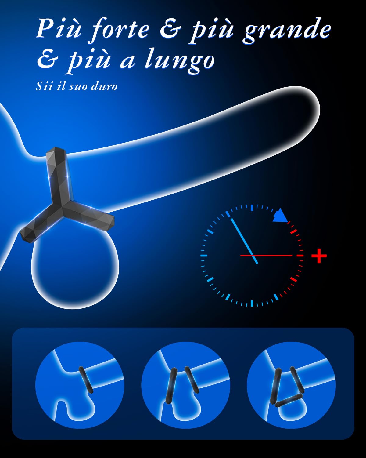 Anelli del Pene Sex Toys di 8 Dimensioni Anelli Pene, Anello del Pene in Silicone, Cockring Anelli del Cazzo, Anello del Cazzo Regolabile, Giocattoli per Adulti per Uomini