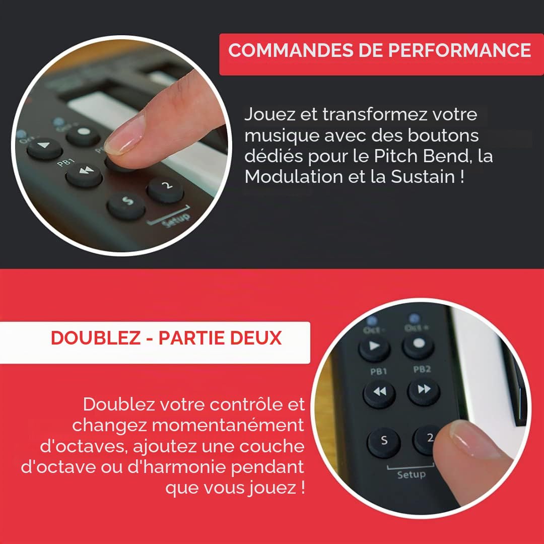 Nektar Contrôleur de clavier MIDI USB SE25