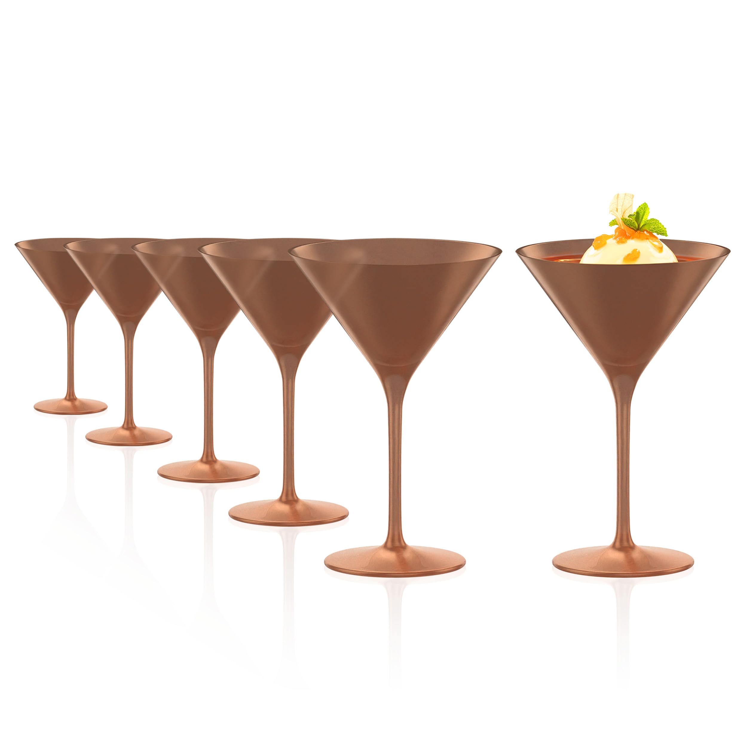 Stölzle Lausitz Elements Cocktailgläser Bronze – 6er-Set, 240 ml