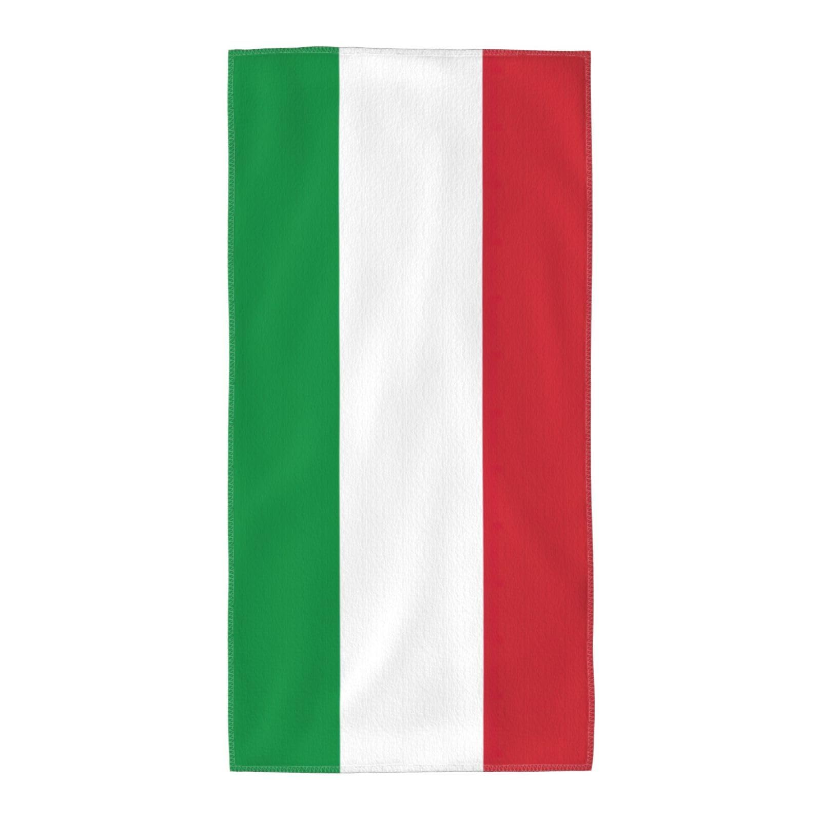 Italian Flag Fashion Printed Long Bath Towel For Pool Side Seaside Holiday