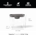 Starfrit PROKEEPER Brown Sugar Container with Terracotta Disk - Graduated Measurements - 2.5LB/1.1KG - Airtight