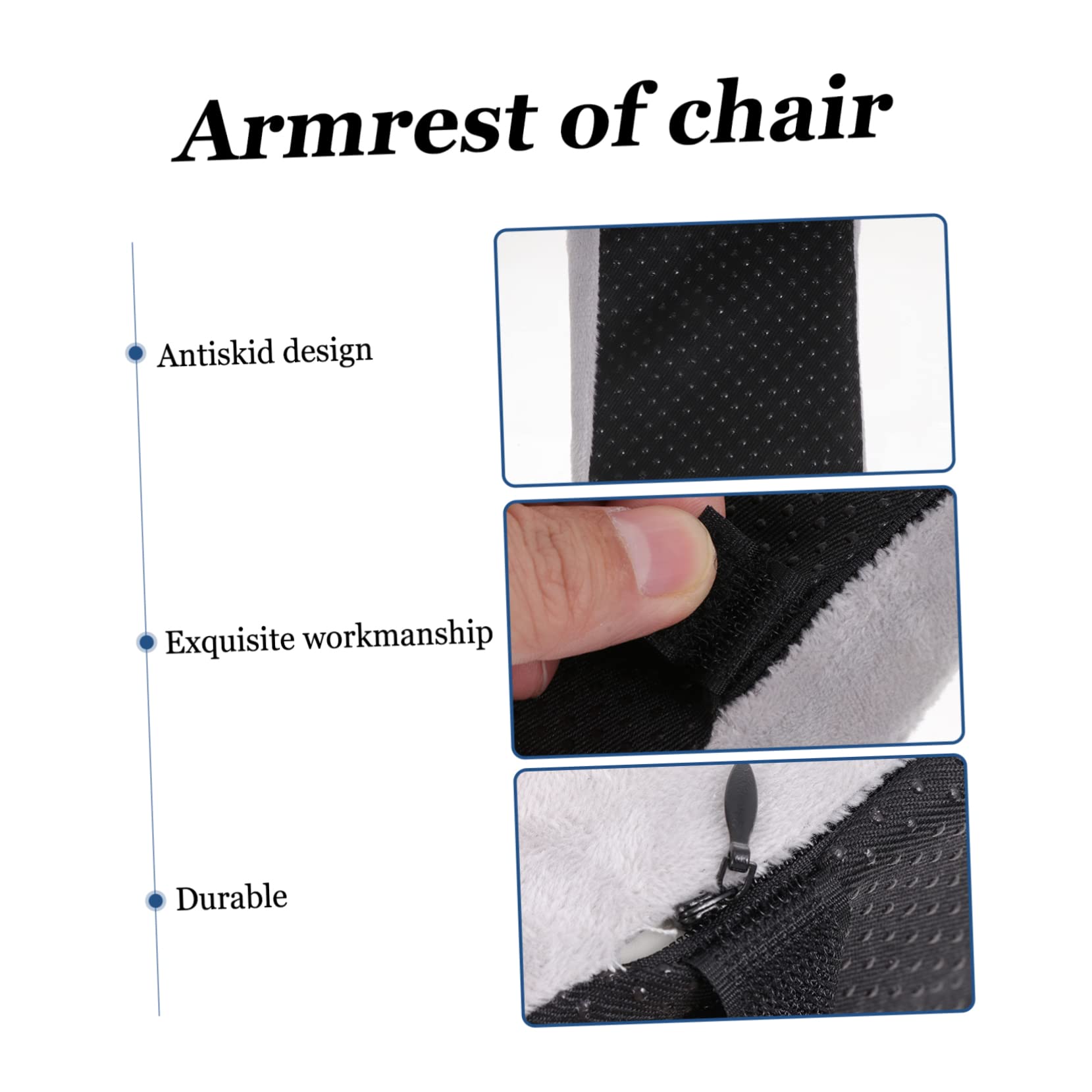 Operitacx 4pièces Coussin Accoudoir Mousse à Mémoire Coussin De Support pour Coude Confort Optimal pour Chaises De Bureau Et Domicile Soulagement De Pression pour Bras Et Coudes