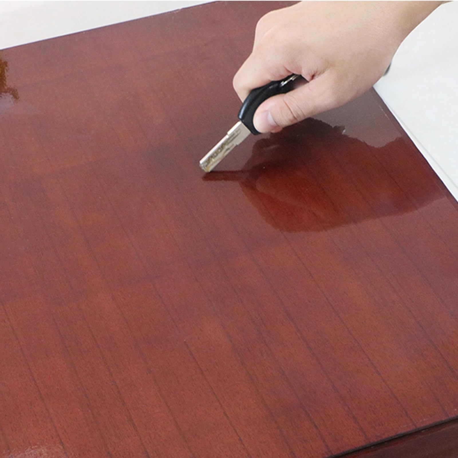 Papel Adhesivo Transparente para Muebles Protector De Muebles Antiarañazos, Película Protectora De Mesa Transparente Autoadhesiva Para Cocina, Restaurantes, Estaciones Café, Resistente Al Calor, Fácil