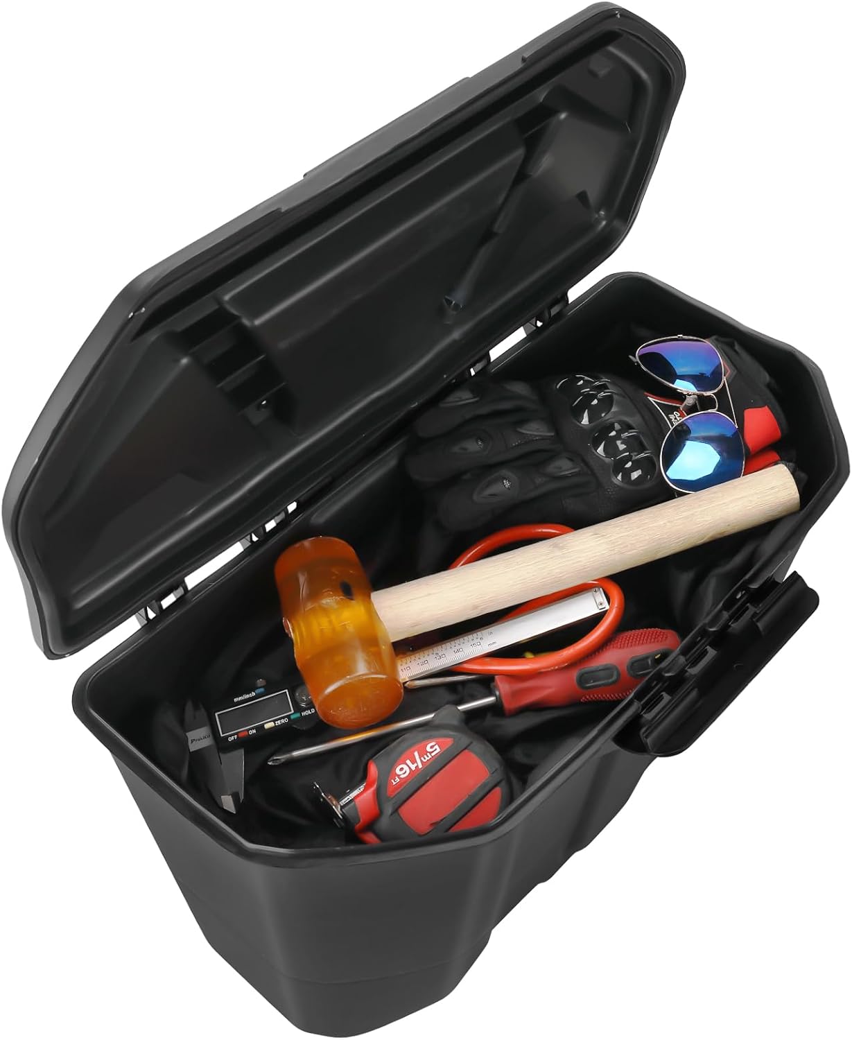 KEMIMOTO Removable Storage Bins, Passenger Under Seat Storage Box Compatible with Can-Am 2016-2024 Defender HD8 / HD10 / HD5 / Max HD8 / Max HD10, Replace OEM #715003314