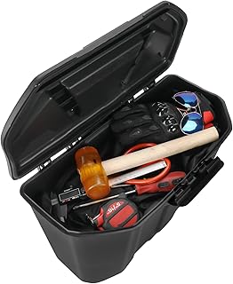 KEMIMOTO Removable Storage Bins, Passenger Under Seat Storage Box Compatible with Can Am 2016 2017 2018 2019 2020 2021 Defender HD8 / HD10 / HD5 / Max HD8 / Max HD10, Replace OEM #715003314