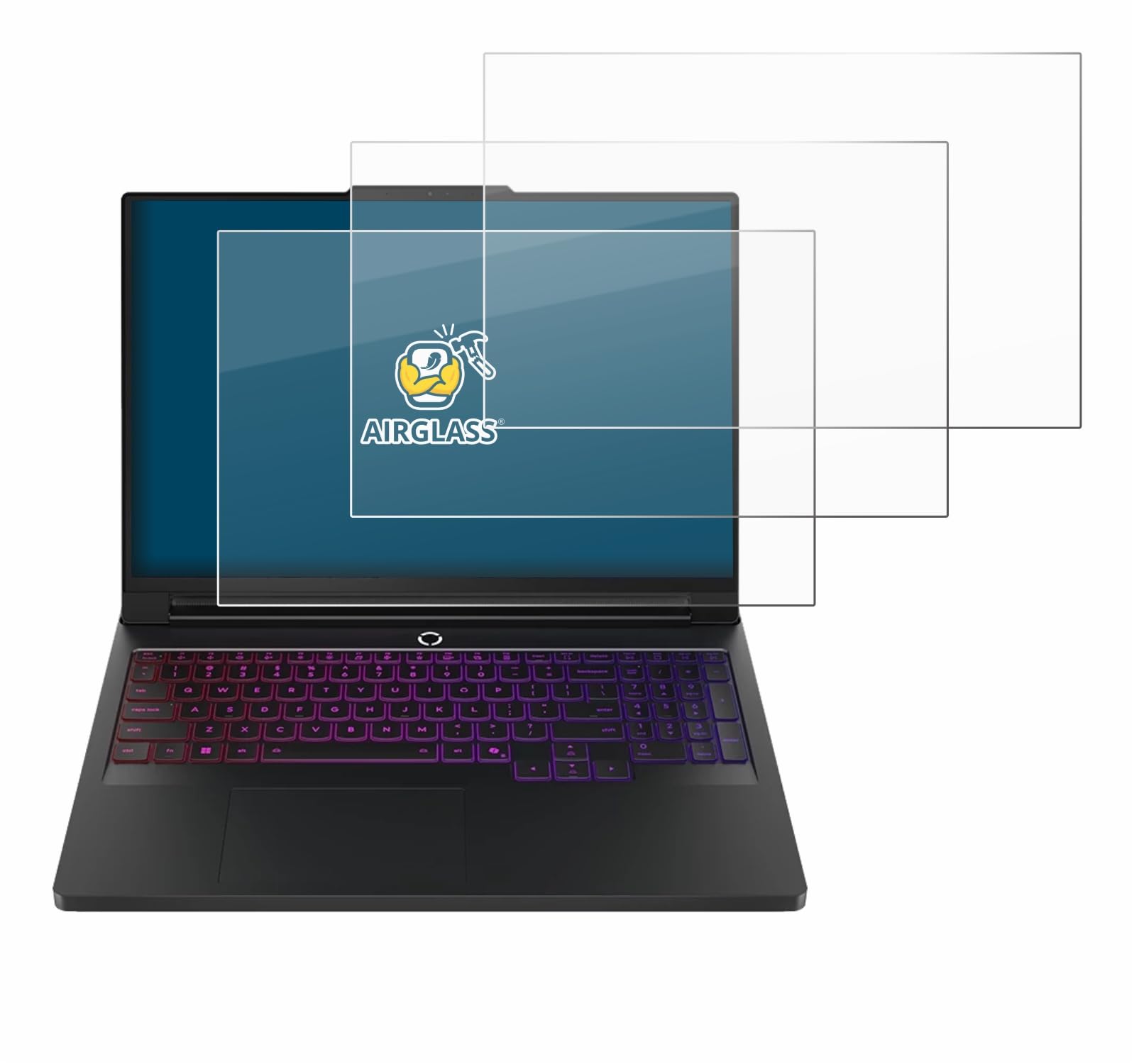 BROTECT 3 Stück Schutzglas für Lenovo Legion Pro 7 Gen 10 16" Schutzfolie Panzer Folie Glas[Extrem Kratzfest, Anti-Fingerprint, Ultra-]