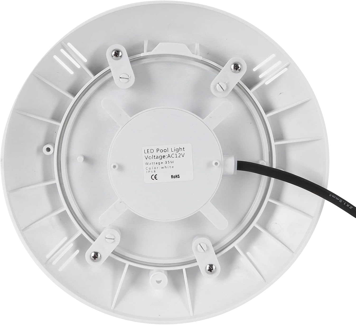 Fafeicy Swimming Pool Light, AC12V 35W 468LED RGB Underwater Lights, IP68 Pool Light Multicolor Pond Lamp with Remote Control(SL-8002)