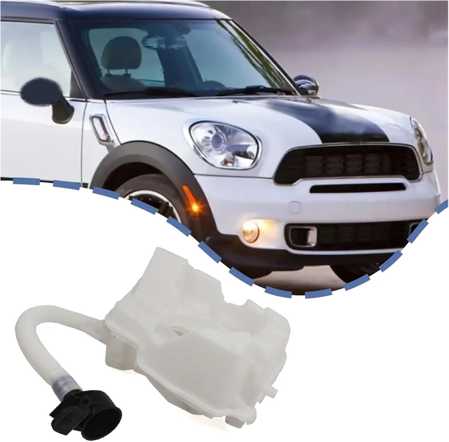 Windshield Washer Tank Wiper Water Bottle Compatible For Mini Countryman R60 2010-2016 Paceman R61 2012-2016 OEM 61669802203