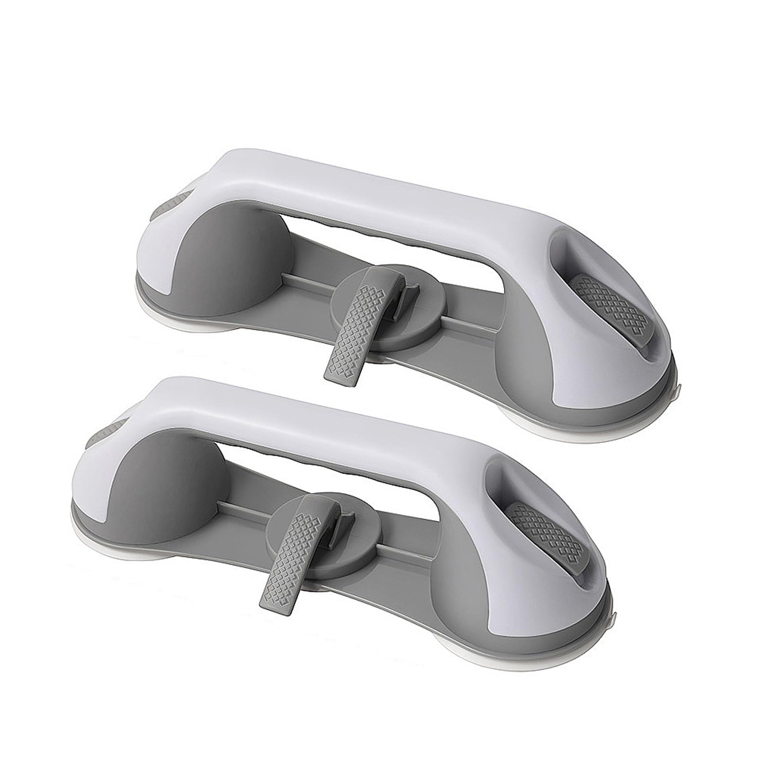 LYGSWDB Lot de 2 poignées pour baignoires douches avec 3 ventouses, poignée de Douche Robuste, Mains courantes Amovibles pour Personnes âgées, Aspiration de Douche, poignée de sécurité pour Salle de