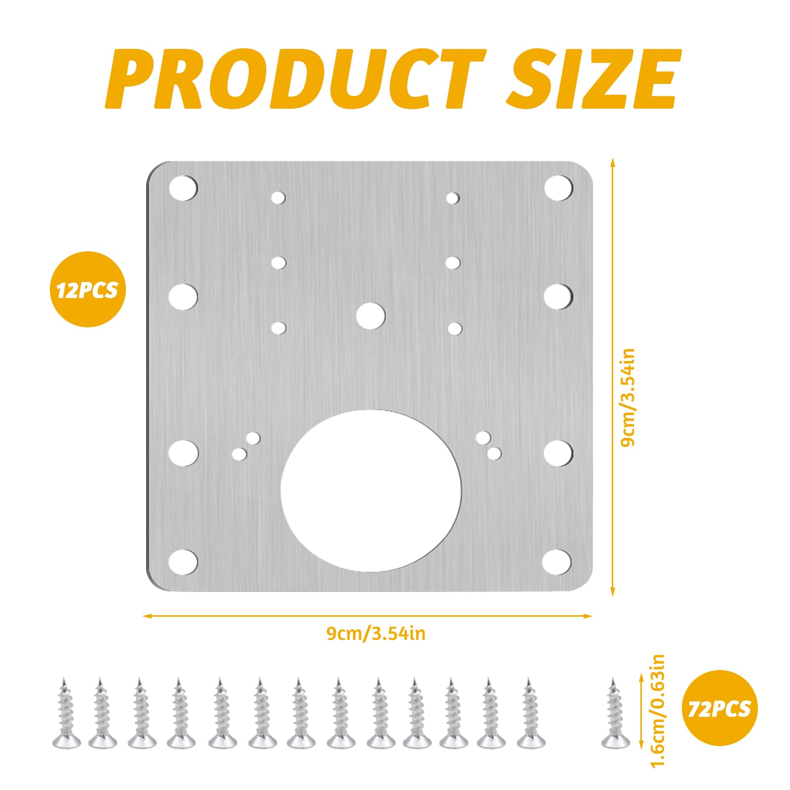 FORYNXHWIN 12Pcs Hinge Repair Plate - Image 2