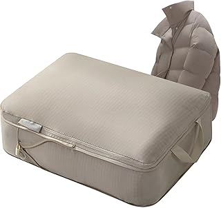 衣類収納バッグ,折り畳み可能 大容量 オーガナイザー,冬用ジャケット 収納 旅行用バッグ ハンドル付き - 男性女性 アウトドア 日常 ジム 毛布 コート 布団 引っ越し用