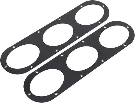 Universal Rear Diffuser,racing bumper air holes + Universal Rear Diffuser | 2 pcs Aluminium Alloy Bumper Race with A Pack of Screws Air Diversion Panel Car Styling 95 Hatchback