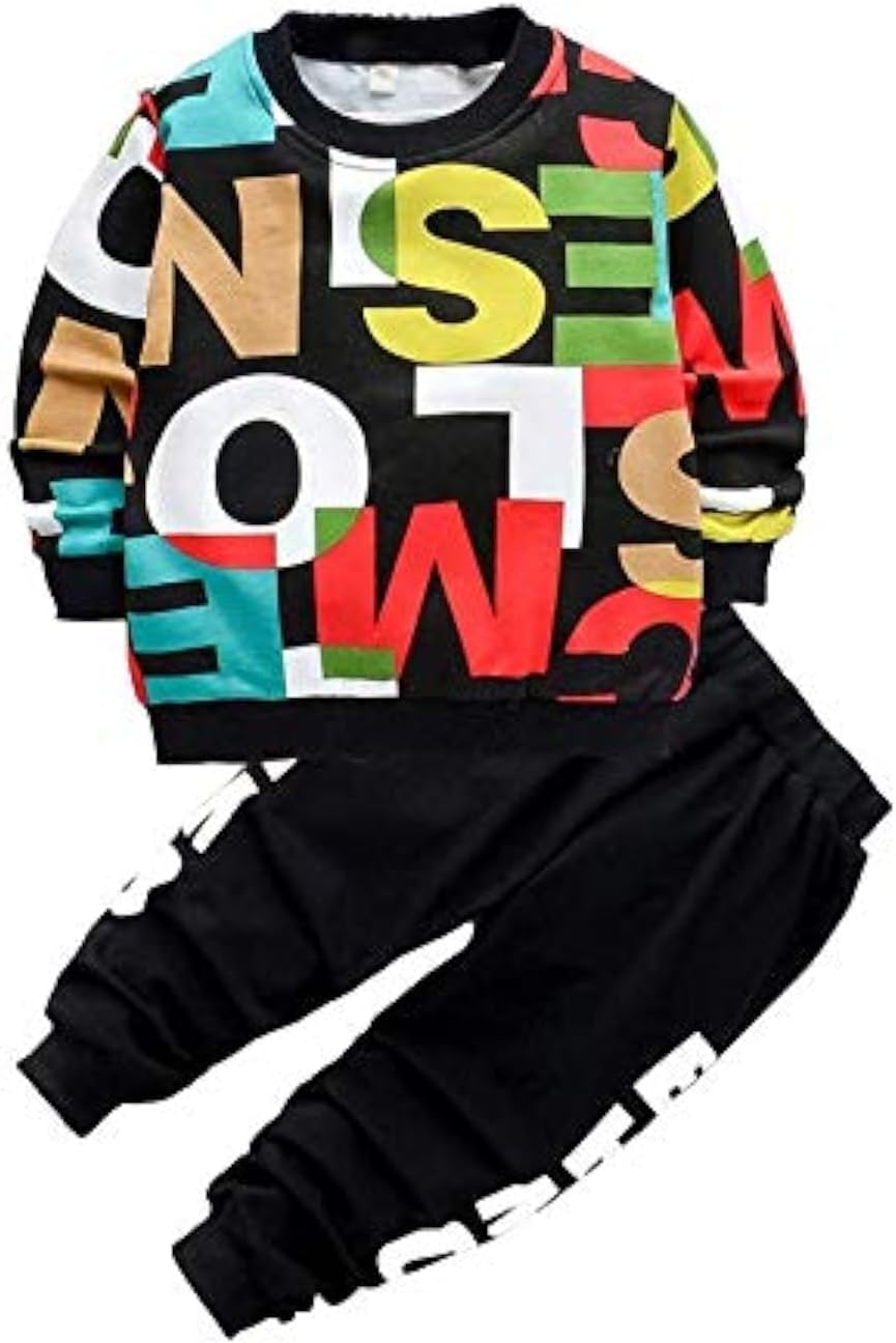 Googo Gaaga Boy's Cotton Full Sleeves Printed Sweatshirt with Pant in Multi Color
