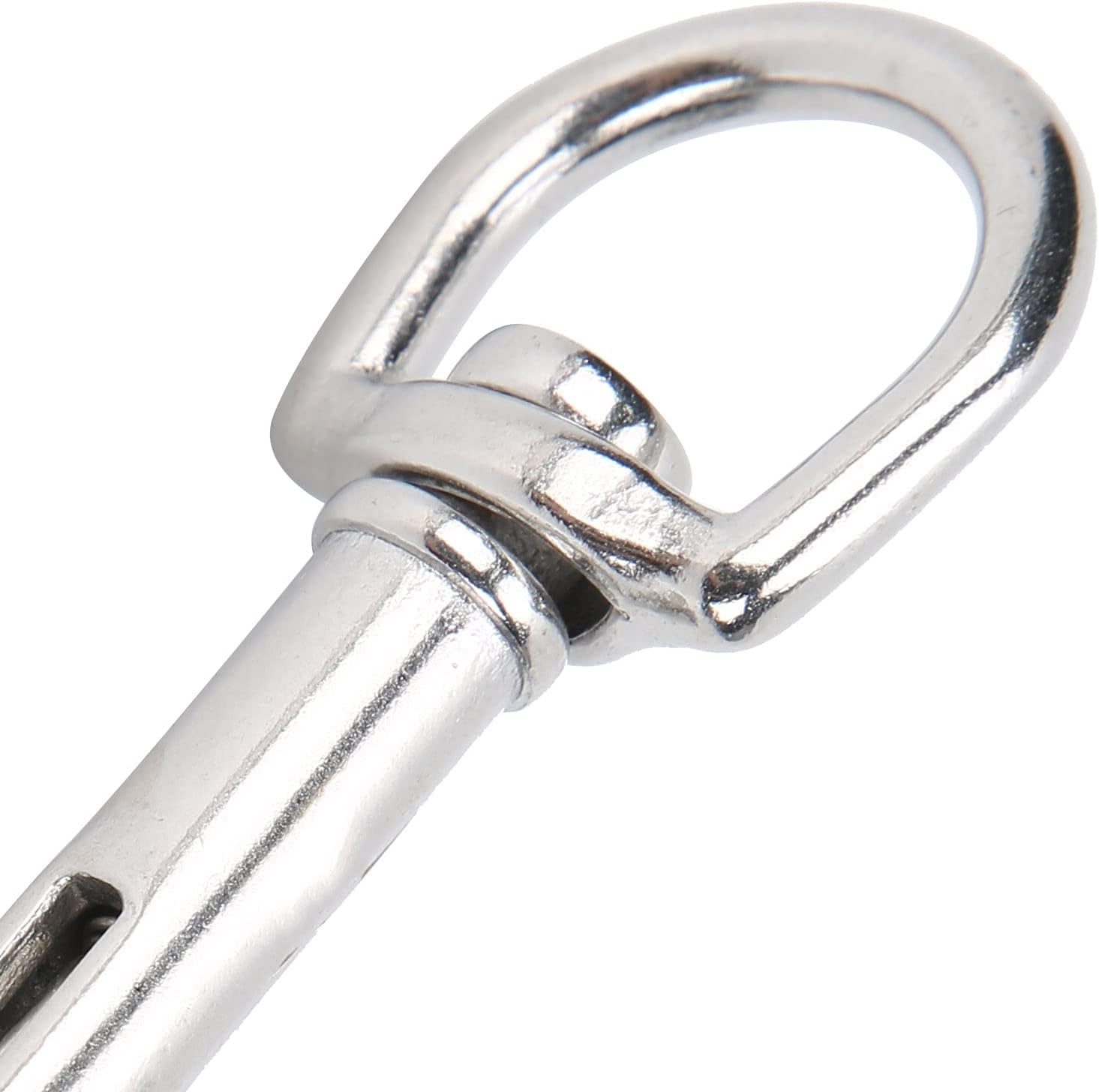 Qiilu Diving Clips, Stainless Steel Diving Single Ended Snap Clips Single Eye Bolt Snap Hooks Buckle(90mm) - Image 9