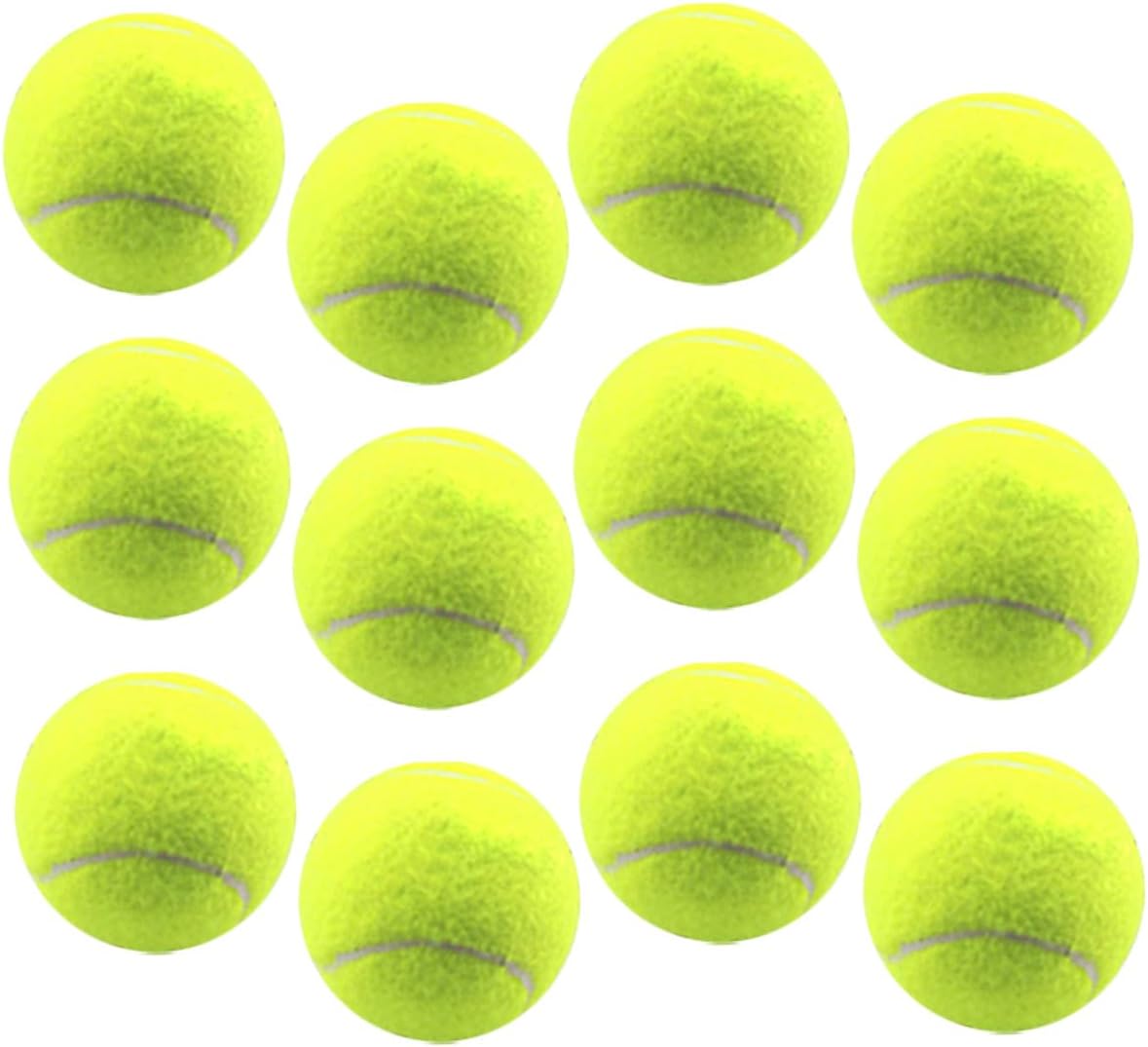 12pcs Tennis Balls for Machine Training Tennis Balls Comfortable Material