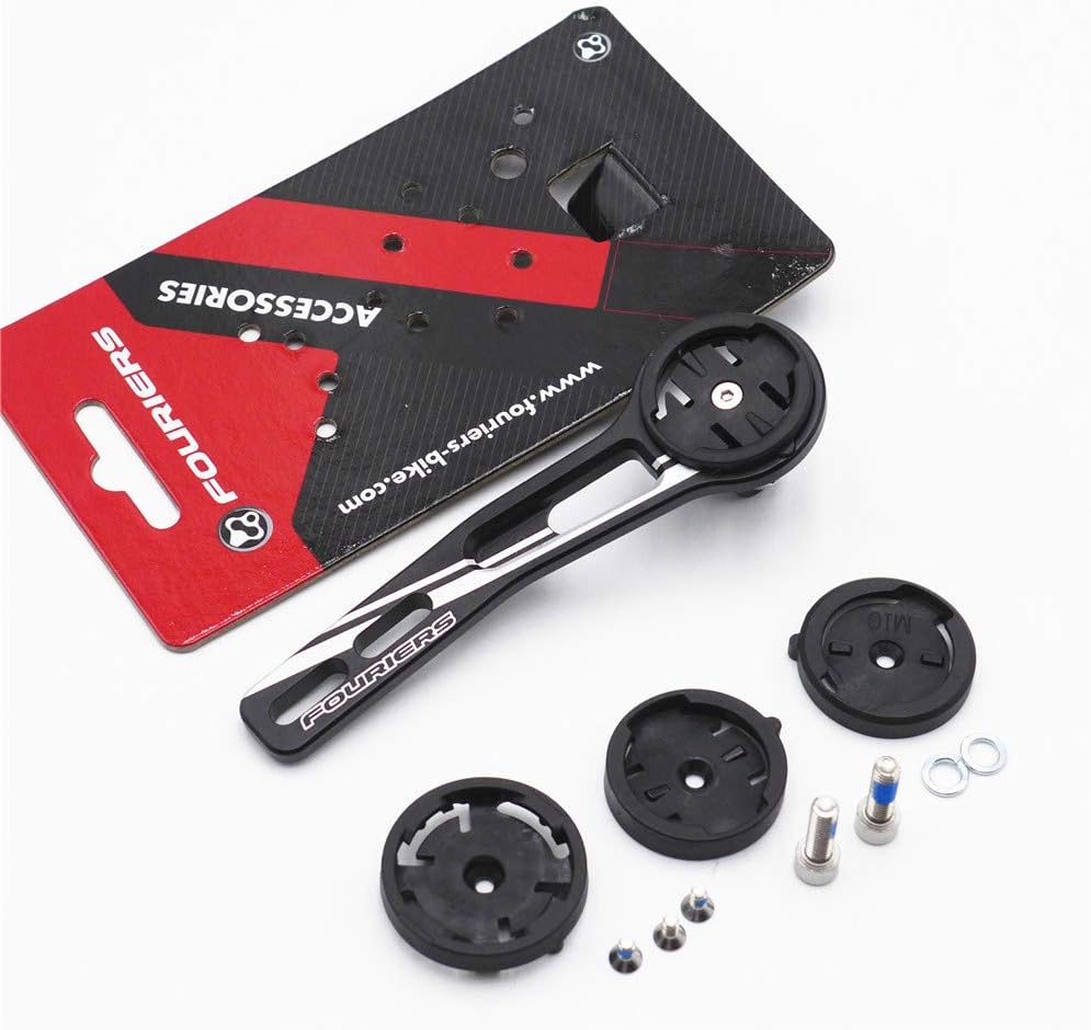 FOURIERS Integrated Alloy Handlebar Computer Mount Holder for Giant SLR Aero Bar Garmin Edge MIO Bryton Wahoo Elemnt Computers(Garmin