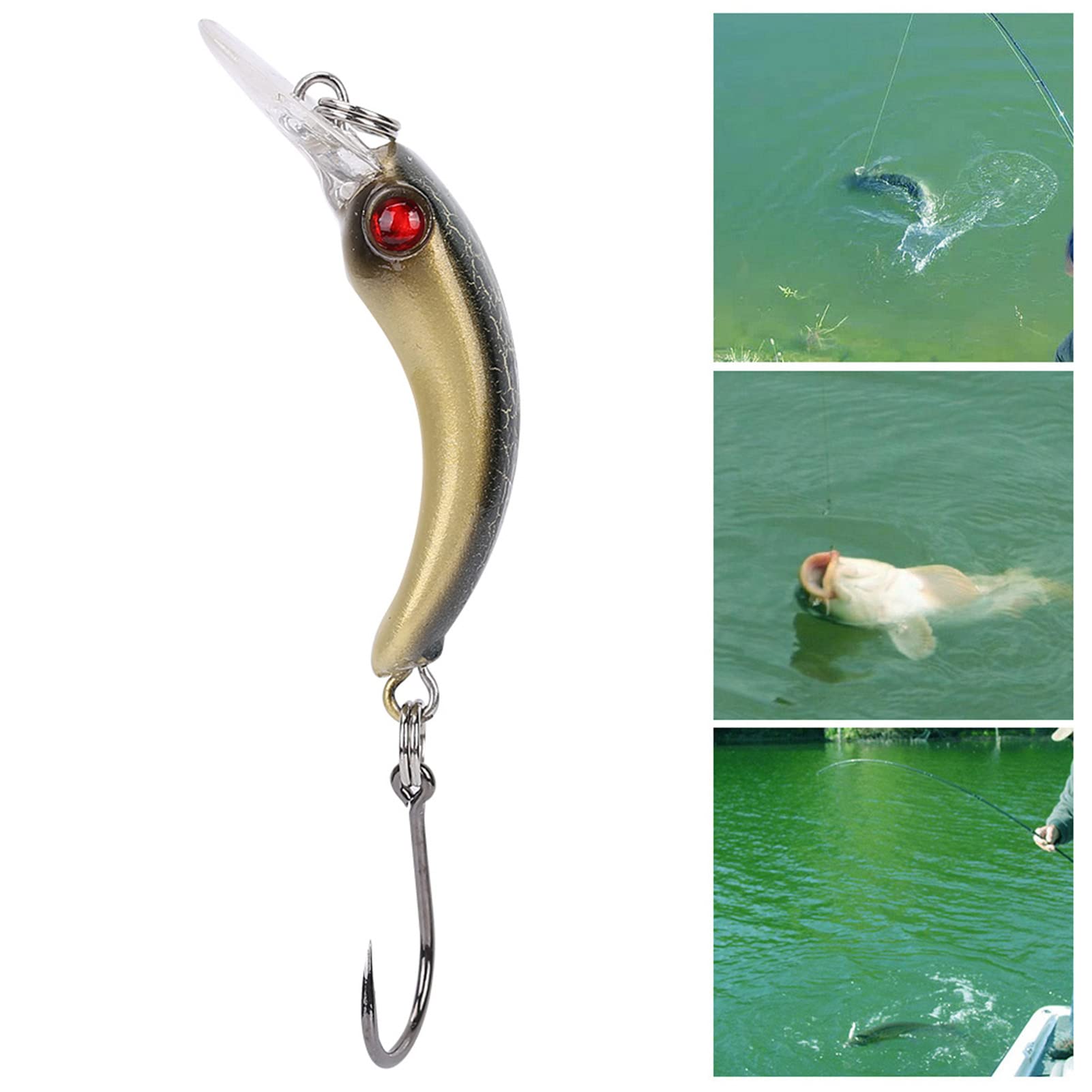 Soft Fishing Köder, Lebensechter Hartköder mit Haken for Angeln, Kurbelköder, Wobbler-Gerät, Zubehör for Süßwasser-Salzwasserköder, Salzwasser-Meeresangeln, Thunfisch