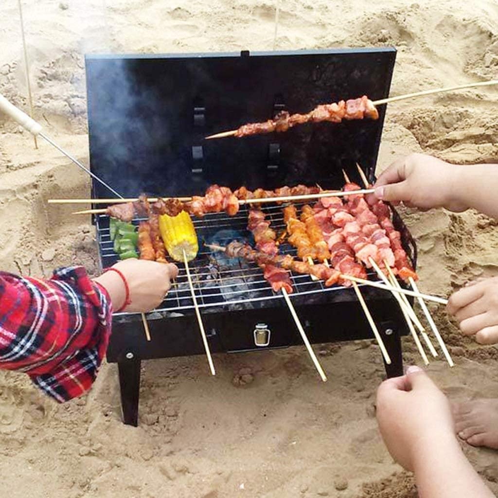 FAXIOAWA Griglia a Carbone, griglia per Barbecue Portatile Pieghevole a Carbone per grigliate all'aperto, Cucina, Campeggio, Escursionismo, Picnic, Tailgating, Zaino in Spalla, Festa