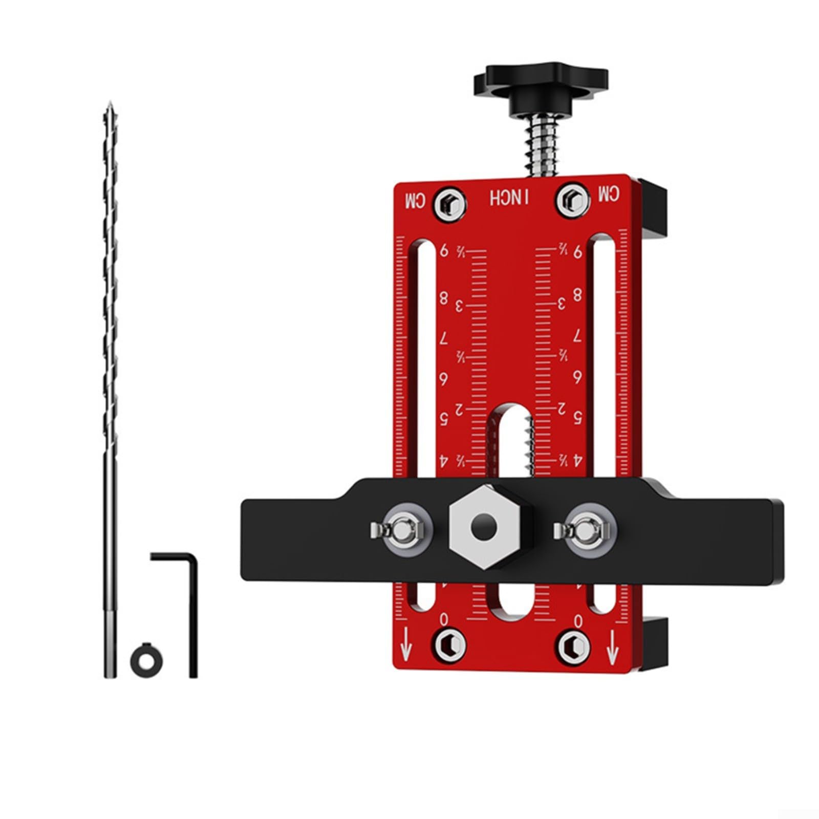 Schranktür-Installationspositionierer, vielseitige Hardware-Vorrichtung, verstellbare Länge, Aluminiumlegierung, Schrank-Installationswerkzeug für die meisten Schranktüren (1)