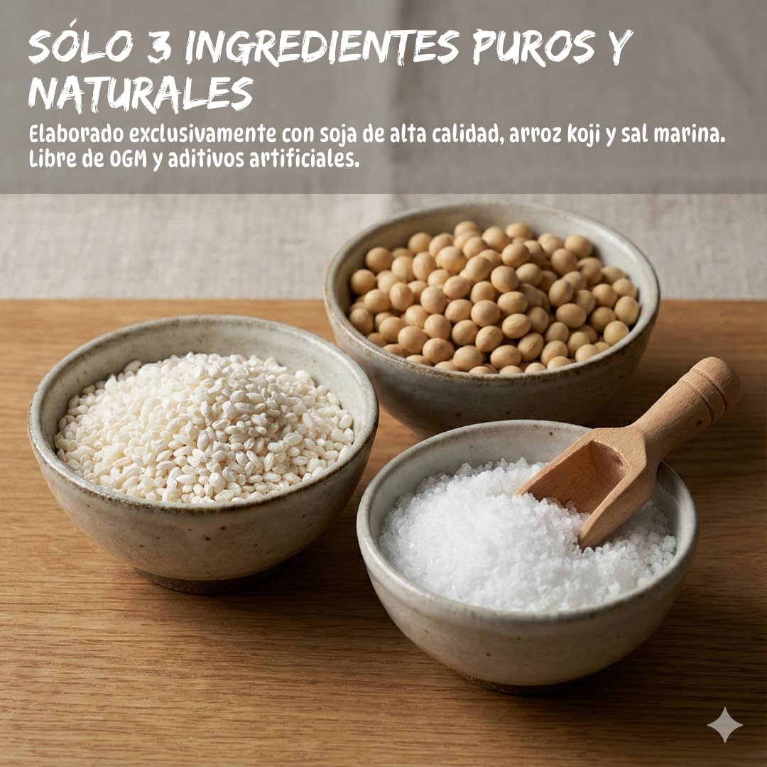 Umami Shiro Miso Japonés 500g - Pasta de Miso Blanco Artesanal - Producida en Japón