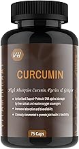 Vitaminhaat Curcumin 95% Pure and Healthy Nutrition - with Piperine and Ginger, 500mg, 75 Capsules