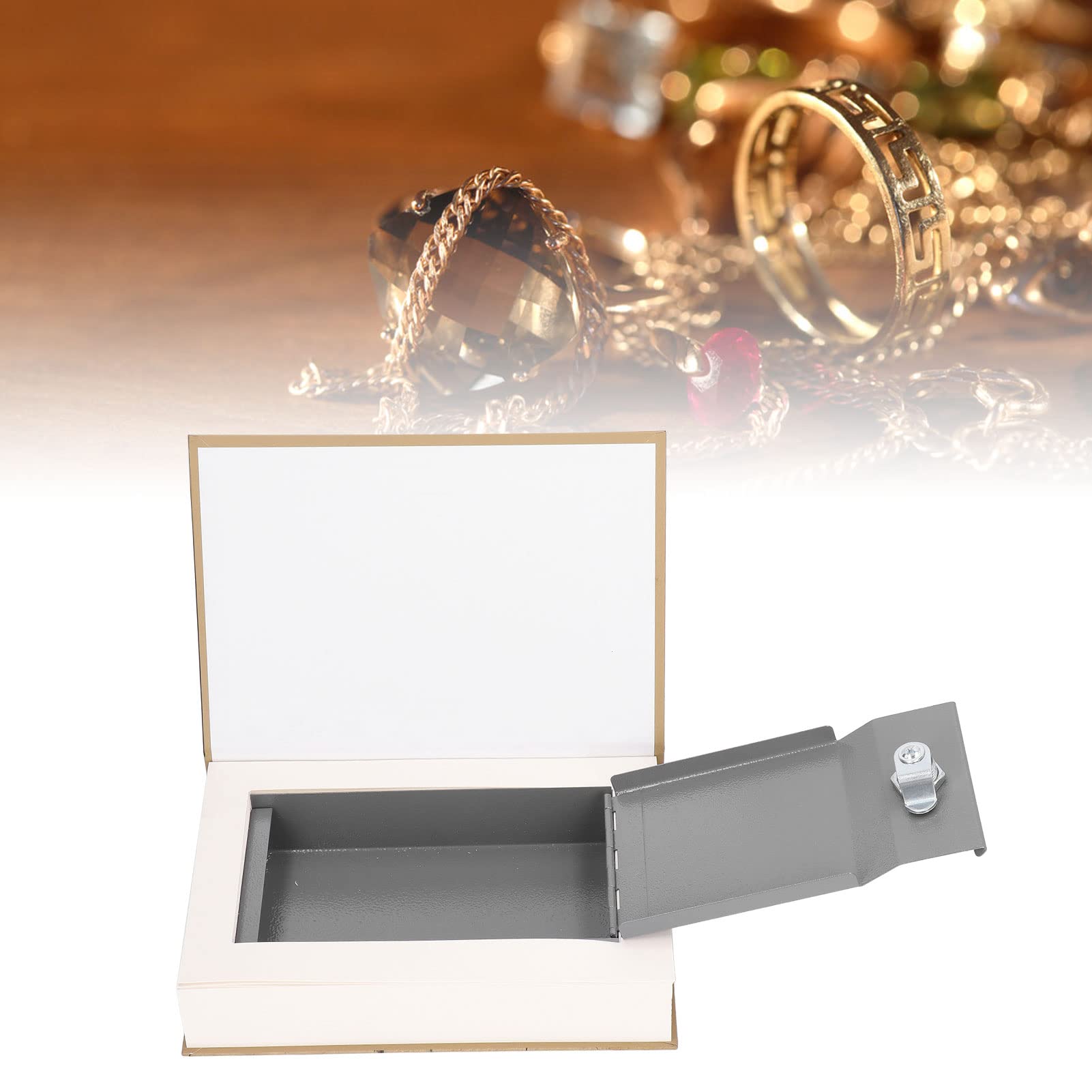 Storabox Seguro y Resistente con Llave, Oculta Objetos de Valor, Joyas, Efectivo, Tarjetas para Viajes a casa