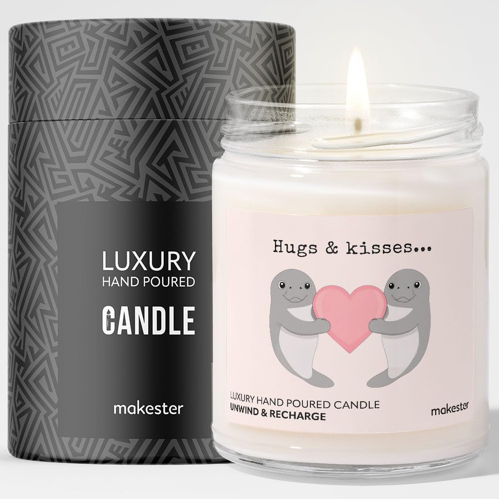 Manatee Gifts - Luxury Soy Wax Candle - Vanilla, Jasmine, Sugared Almond - Makester โ image 1